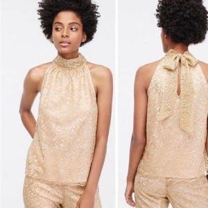 J Crew Champagne Lace Tank Top - 3X